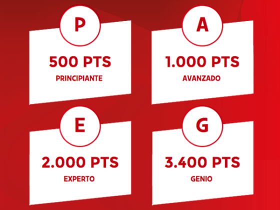 Niveles de la app para estudiantes de odontología.